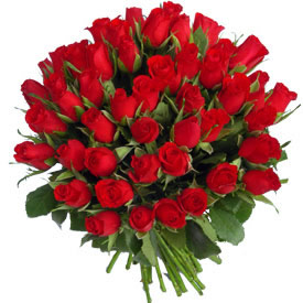 101 adet birinci kalite  k�rm�z� g�lden olu�an  buket<br>