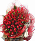 51 Adet K�rm�z� g�lden olu�an buket<br>�stanbul d���na sipari� vermek i�in telefonla bilgi al�n�z ortalama �r�n boyutlar� 45x65cm