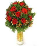 14 Adet k�rm�z� g�l y�lba��na �zel d�zenlenmi�tir