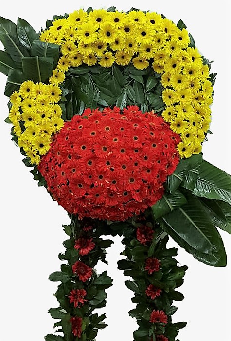 Sarı Kırmızı Cenaze Çiçeği